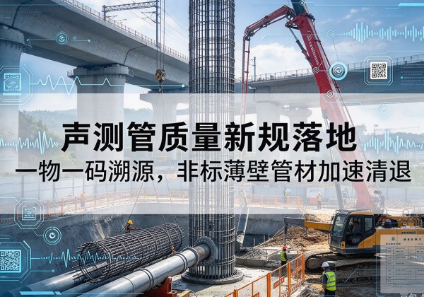 金堂声测管质量新规落地，一物一码溯源，非标薄壁管材加速清退